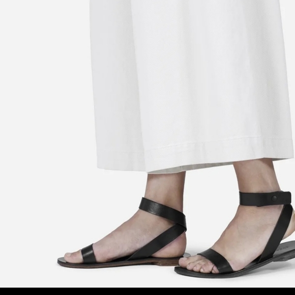 Everlane Shoes - New!! Everlane The Ankle Wrap Flat Sandals